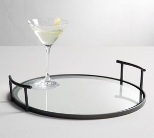 Plateau décor noir/or fabriqué en inde vente en gros quantité en vrac haute qualité utilisation maison hôtel Restaurant Bar ustensiles de cuisine décor de table - Product Image 5