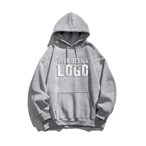 Sudadera de Hombre Personalizada con Logotipo Bordado, 100% Algodón, Forro Polar, Sin Cordones, Corte Regular, Hombros Caídos, Gruesa, para Invierno - Product Image 3