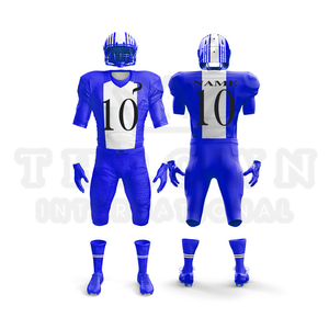 Maillots de football américain personnalisables 180 g/m² – Uniformes grande taille de haute qualité vierges pour broderie et sublimation, courts, respirants, 100 % coton - Product Image 6