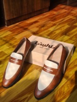 Soldes de Noël à 50 % : Mocassins Penny en Cuir de Veau Premium, Qualité Export, Disponibles en Stock, Prêts à Expédier pour Hommes