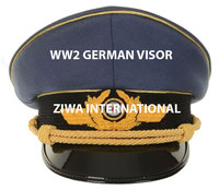 Casquette en laine brodée à la main des généraux de l'Aviation allemande de la Seconde Guerre mondiale, visière incurvée, style caractéristique, utilisation en extérieur, unisexe, toutes saisons, ZIWA