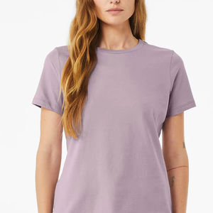 T-shirts en toile Bella pour femmes T-shirts à manches courtes en coton organique extensible pour femmes Activewear T Shirt - Product Image 1