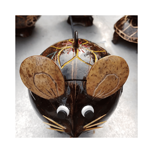 Figura ecológica de animal de cáscara de coco, material: cáscara de coco; uso: accesorios para el hogar; origen: gama artesanal de Vietnam - Product Image 1