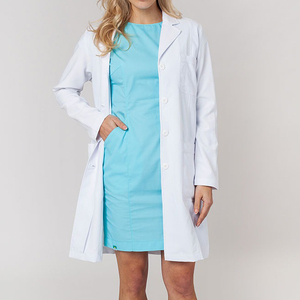 Bata de médico ecológica de alta calidad al por mayor, traje de laboratorio profesional con logotipo personalizado para hospitales y salones de belleza - Product Image 6