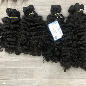 Extensiones de cabello rizado birmano natural súper doble dibujado 100% sin procesar con precio al por mayor fábrica de Vietnam de alta calidad - Product Image 3