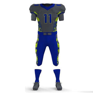 Chemises d'équipe de sport respirantes pour jeunes professionnels, ensemble d'options de grande taille comprenant des hauts maillot de football américain - Product Image 2