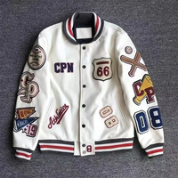Blousons universitaires vintage de haute qualité en polyester/coton, respirants, séchage rapide, broderie sur le devant, idéaux pour l'hiver, au meilleur prix
