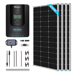 ROVER 40A MPPT Solar Charge Controller Kit 12V 24V <b>Auto</b> LCD Display for Lithium Gel Flooded <b>Battery</b> with 400W Solar Panels - Product Image 1