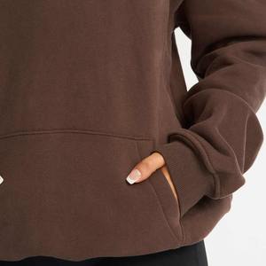 Prix de gros survêtement personnalisé pour femmes sweat à capuche personnalisé pour femmes longue qualité délavée à l'acide - Product Image 2