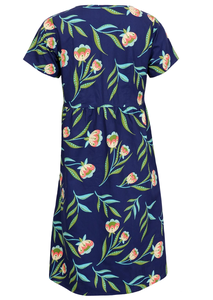 Vestido Etta de Algodón de Manga Corta para Mujer, Ofrece Tela Suave y Transpirable, con un Estilo Casual y Atemporal de la India - Product Image 5