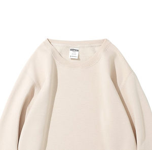 2023 coton biologique polaire col rond sweat-shirts pour femmes Anti-sueur chemises femmes écologique surdimensionné marque privée imprimer - Product Image 2