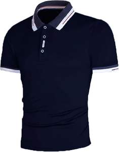 Mejor venta de los hombres 100% algodón verano transpirable manga corta tejido de punto para Casual para Polos Color sólido - Product Image 1
