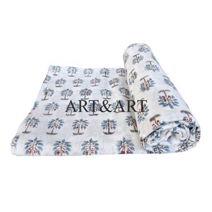 Tissu d'ameublement ART&ART pour femmes, imprimé à la main en technique de blocage, coton jaune non tissé, décontracté, pour la couture et la décoration intérieure - Product Image 3