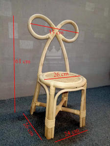 เก้าอี้ไม้ทรงสูงสำหรับเด็กเก้าอี้หวายดีไซน์ทันสมัยน่ารัก - Product Image 2