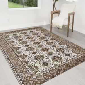 Brown Carpet <b>Boho</b> Farmhouse Decor Printed Area <b>Rug</b>,Velvet <b>Rug</b> - Product Image 2