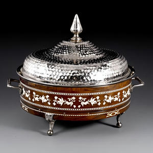 Ustensiles de cuisine de création culinaire en acier inoxydable de qualité supérieure plats de chauffe-plats de cuisine élégants avec couvercle de plat durable - Product Image 5