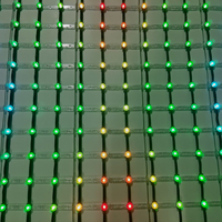 Écran LED en maille vidéo flexible ultra-lumineux haute puissance visible en plein jour, étanche, pour affichage numérique extérieur et publicité en ascenseur