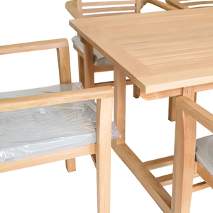 Minimalist Durable Outdoor Dining <b>Table</b> Set with 6 <b>Chairs</b> for Restaurant Furniture Sets <b>and</b> <b>Garden</b> Furniture - Product Image 6