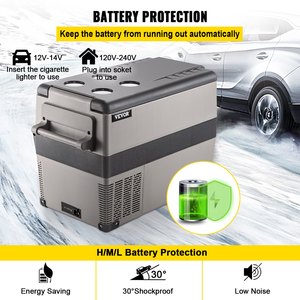 Réfrigérateur de voiture portable VEVOR 12V, 48 quarts (45L), congélateur à refroidissement rapide avec contrôle par application, -4F à 68F, 12/24V DC - Product Image 6