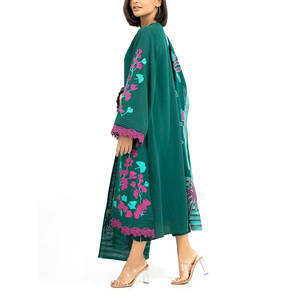 100% haute qualité femmes vêtements islamiques robes musulmanes meilleur Design brodé à la main dames Shalwar Kameez - Product Image 3