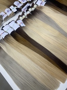 ผมต่อเวียดนามแท้จากฮานอย แบบเวอร์จิ้น  ฟอกสีแล้ว ยาว 20 นิ้ว สีออมเบร  แบบตรงธรรมชาติและแบบหยักศก  ซุปเปอร์ดับเบิ้ลดรอน - Product Image 4