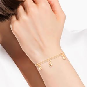 Boho Dainty Anneau Cercle Géométrique Nouvelle Lune Charme Réglable Lien Chaîne Bracelet Bijoux pour Femmes Filles - Product Image 2