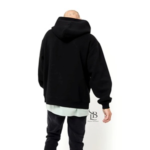 Sudaderas CON CAPUCHA DE Hip Hop de lujo para hombre, sudaderas con capucha recortadas de algodón de gran tamaño, sudaderas con capucha de gran tamaño en blanco - Product Image 4