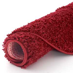 Myshaggy Solid Red <b>Area</b> <b>Rug</b> <b>Set</b> - Product Image 1