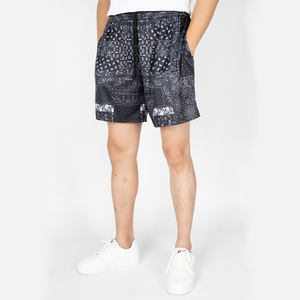 Casual Streetwear 100% Polyester Paisley Print Shorts Hip Hop <b>Bandana</b> Printing <b>Mens</b> Shots DDP shipping - Product Image 4