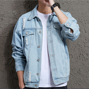 Veste en jean de style streetwear pour hommes, nouvelle collection, style décontracté, disponible à un prix raisonnable - Product Image 3