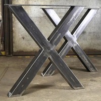 Pieds de table basse modernes en acier inoxydable personnalisables pour intérieur/extérieur, chambre, hôtel, salon, appartement, bureau à domicile – Facile à installer