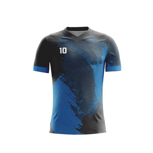 Camiseta de Fútbol Personalizada con Logotipo Sublimado, 100% Poliéster, Talla Adulto, Secado Rápido, para Hombre - Product Image 1