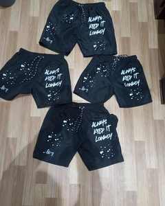 Conjunto de cortavientos ligero informal de primavera para hombre, pantalones cortos estampados DTG de cintura elástica, transpirables de calidad superior - Product Image 4