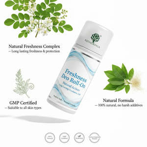 Spray Corporal de Frescura Duradera 24h, 50ml, Roll-on, Fórmula Natural, Sin Alcohol, OEM, Marca Privada, Italy RedMoringa - Product Image 3