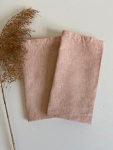 Serviettes de table en coton Offre Spéciale Dusty Rose faites à la main en pur coton pour la fête de restaurant de mariage-Tissé uni - Product Image 4