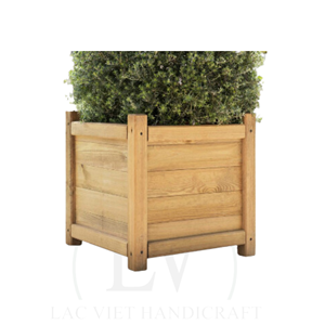 Vente en gros à bon prix Pot de fleurs en bois d'acacia avec 3 caisses pour jardinière extérieure décor de jardin du Vietnam - Product Image 6
