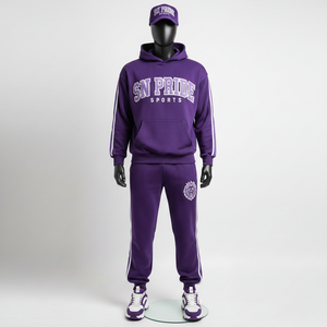 Survêtement décontracté pour homme, coupe ajustée tendance, fermeture éclair, vêtements d'entraînement confortables et respirants, broderie OEM, survêtement respirant - Product Image 1