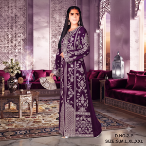 Luxury <b>White</b> Embroidered Farasha Kaftan Dress | Dubai Style Modest <b>Maxi</b> Abaya for Women - Product Image 5