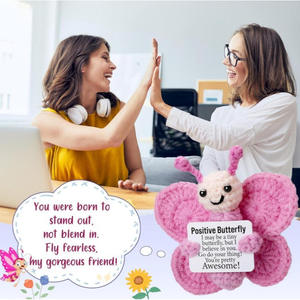 Poupée Papillon en Crochet Faite à la Main en Gros - Soutien Émotionnel et Énergie Positive pour Enfants - Product Image 5
