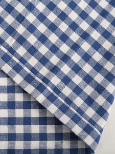 Bleu marine à carreaux 100% coton teint en fil chemin de table tissu tissé de luxe maison hôtels fêtes mariages cuisine extérieure moderne - Product Image 5