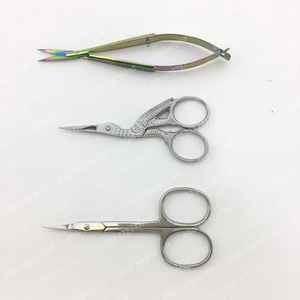 Puntas redondas Nariz Ceja Bigote Barba Vello facial Mini tijeras Maquillaje Tijeras de belleza Más vendidos al por mayor Puntas redondas seguras - Product Image 5