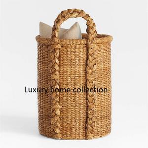 Panier rond élégant en rotin pour le pain aux fruits ou le centre de table décoratif avec détails tissés à la main - Product Image 5