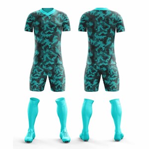 Maillots et shorts de football personnalisés pour les équipes et les clubs en bleu |   Tailles pour hommes, femmes et jeunes - Product Image 2