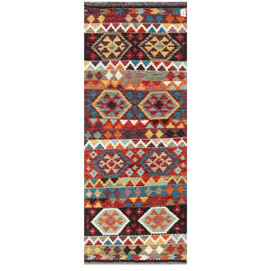 พรมกิลิม ไมมาณา อัฟกานิสถาน ขนาด 194 x 76 ซม. พรมปูพื้นและชุดพรม - Product Image 1