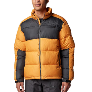 Chaqueta de golf acolchada con cremallera completa y soporte de LICRA poliéster y nailon con logotipo personalizado de fábrica OEM para hombre - Product Image 1