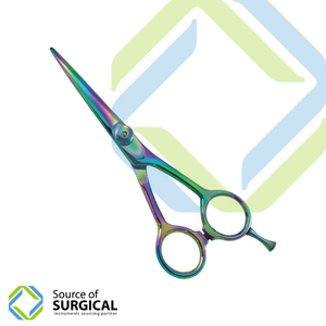 Ciseaux de barbier droitiers à lame droite de 6 pouces au design élégant, en acier inoxydable, pointes aiguisées, manche en caoutchouc, outil de coupe de cheveux - Product Image 6