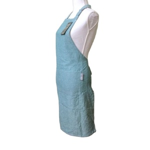 Delantal de Cocina Moderno Negro de Alta Calidad 2025 con Logotipo Personalizado, 100% Algodón, Impermeable, Sin Mangas, Ecológico, para Chef, Barbería y Hogar - Product Image 2