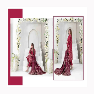Lanzamiento de nuevo diseñador Party Wear Look Fancy Top Dupatta y vestido largo inferior completamente cosido Traje de trabajo de secuencia hermosa - Product Image 6