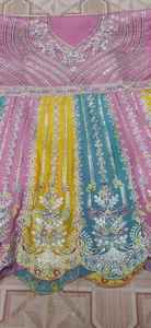 ชุดดีไซน์เนอร์ล่าสุดสำหรับผู้หญิงชุดแฟชั่นสำหรับใส่ทำงานปักเลื่อมผ้าชินอนสวยงามตามต้องการ - Product Image 4