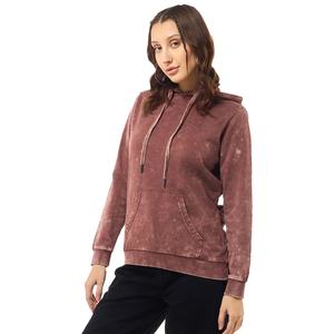 Sudadera de algodón grueso de felpa francesa para mujer, estilo vintage, lavado ácido, personalizable, cortavientos, oversize, cómoda, informal, para invierno - Product Image 3